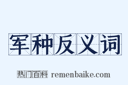 军种反义词是什么意思的图片